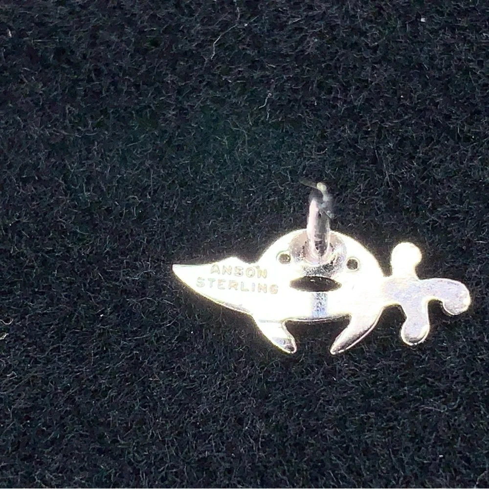 Vintage Anson Sterling Silver Shiner Masonic Rhinestone Lapel Tie Pin Tack Sword
